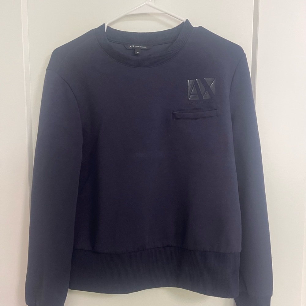 Armani Exchange Navy Blue Crewneck
